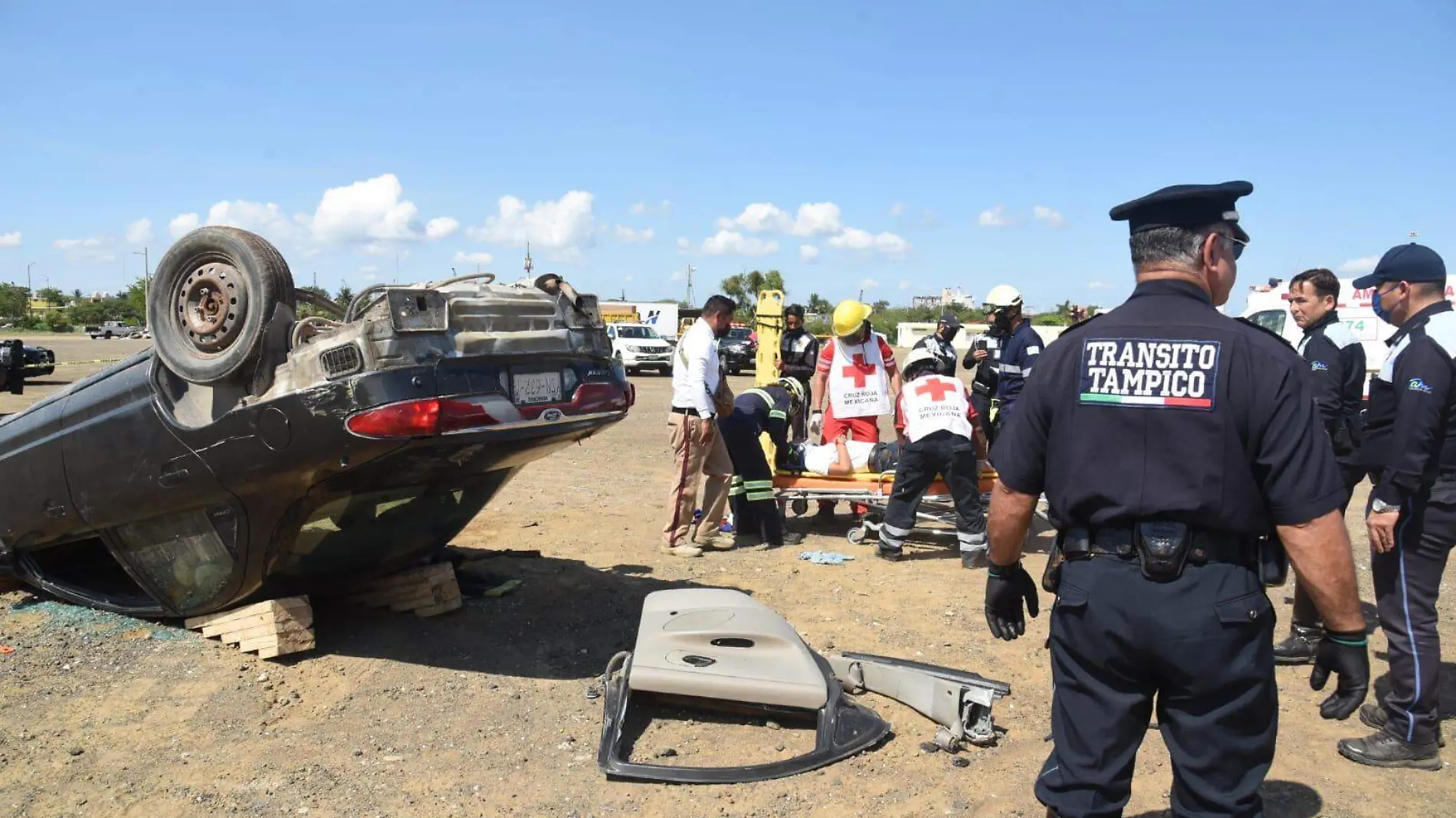 Realizan simulacro en Tampico